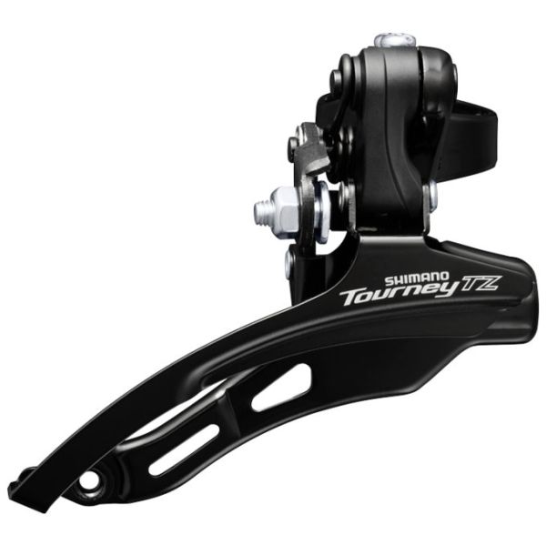 Shimano Voorkerilleur 6 Tourney à 7 vitesses TZ FD-TZ510 Down Swing avec haute pince Ø31,8 mm 48T