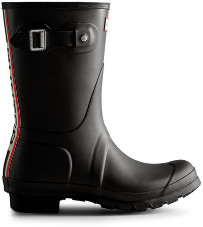 Hunter bottes de pluie originales pour femmes avec logo tricolore et sangle arrière pour dames - taille 39