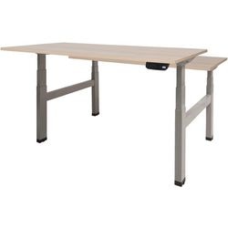Schaffenburg bureau schaffenburg 160x80 dextro plus chêne lindberg 25mm - aluminium