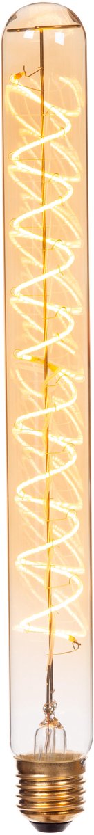 Lucide t32 - lampe à filament - ø 3,2 cm - led 3 stepdim (mémoire) - e27 - 1x4,9w 2200k - ambre