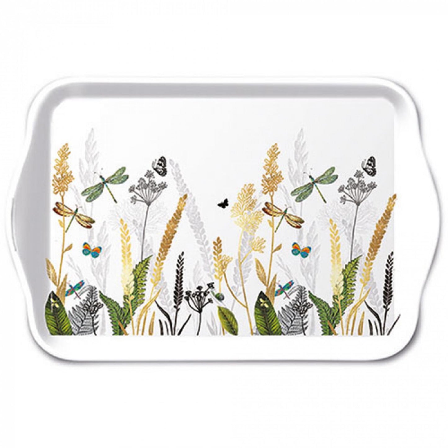 Plateau Ambiente fleurs ornementales 13x21cm
