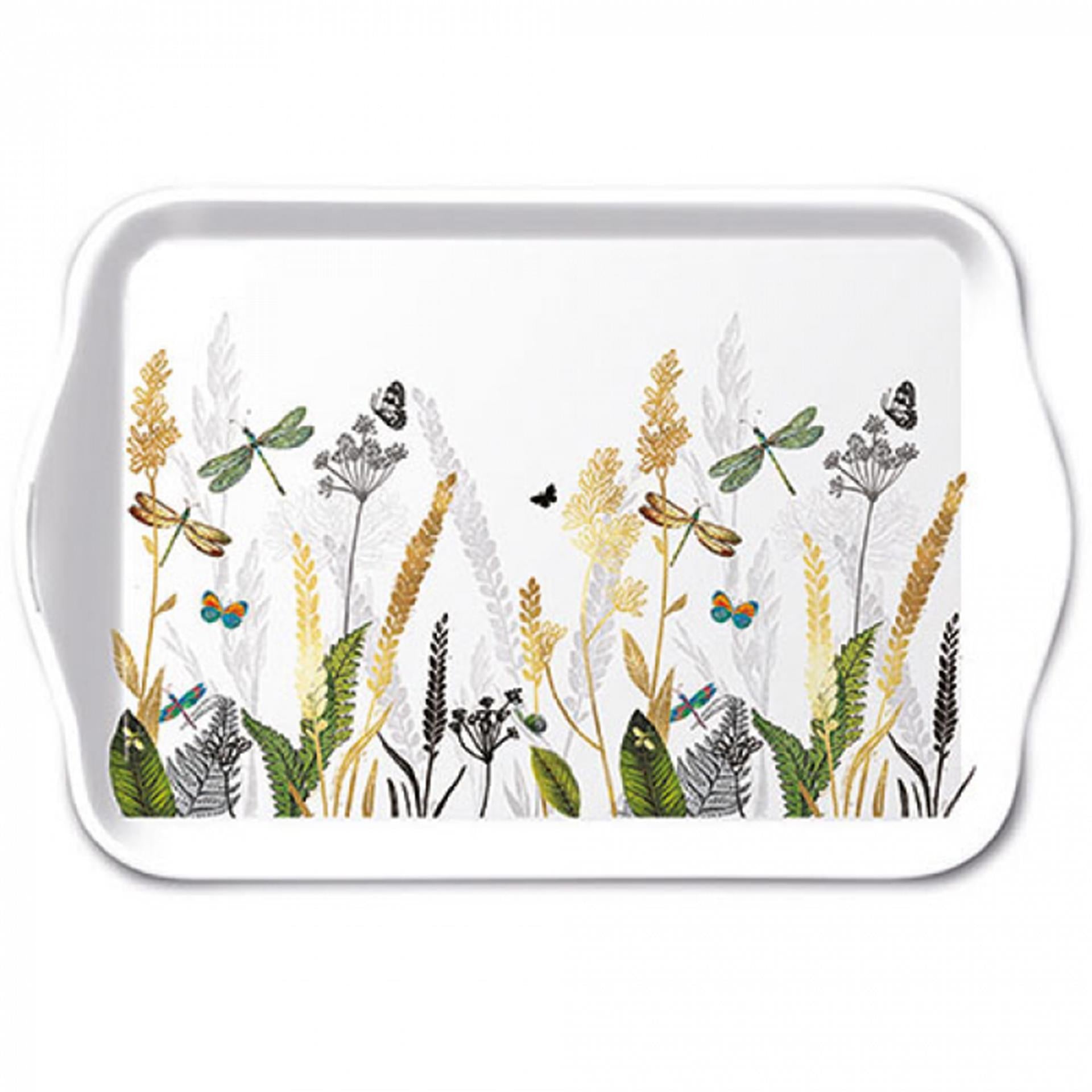 Plateau Ambiente fleurs ornementales 13x21cm