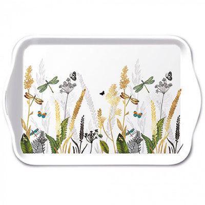 Plateau Ambiente fleurs ornementales 13x21cm