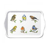 Plateau Ambiente 13x21cm espèces d'oiseaux blanc