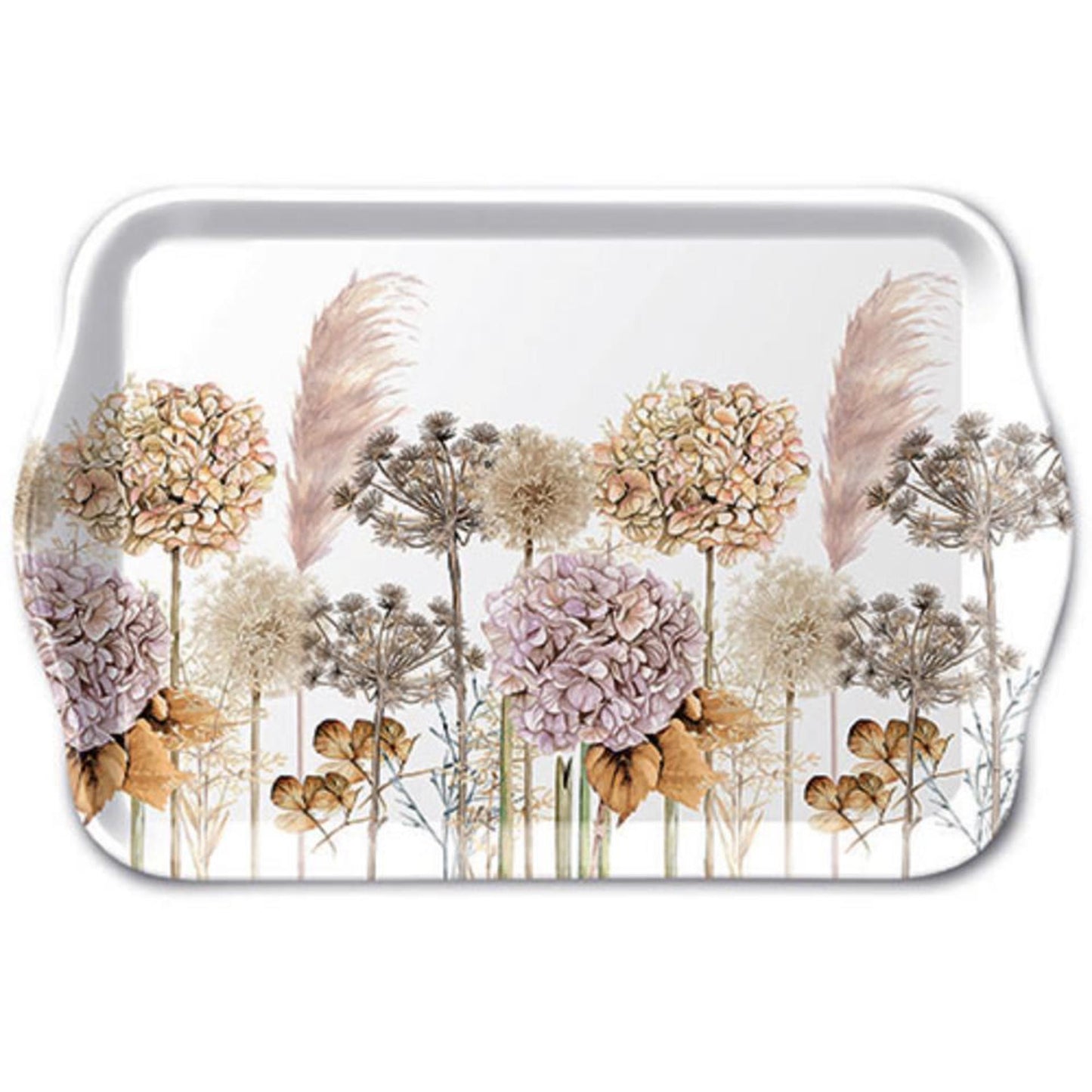 Plateau Ambiente 13x21cm fleurs séchées