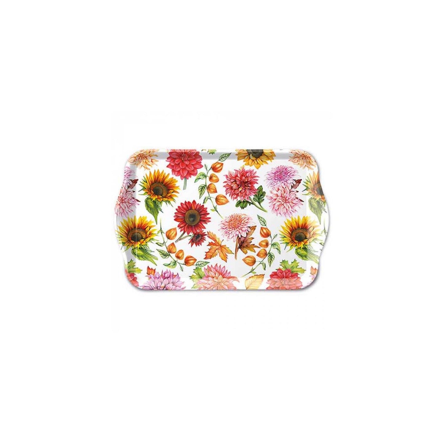 Plateau Ambiente 13x21cm floraison automnale