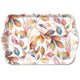 Plateau Ambiente mélamine feuilles colorées 13x21 cm