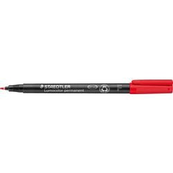 Marqueur permanent staedtler lumocolor 318-2 moyen 0,6 m rouge soluble dans l'eau 10 pcs
