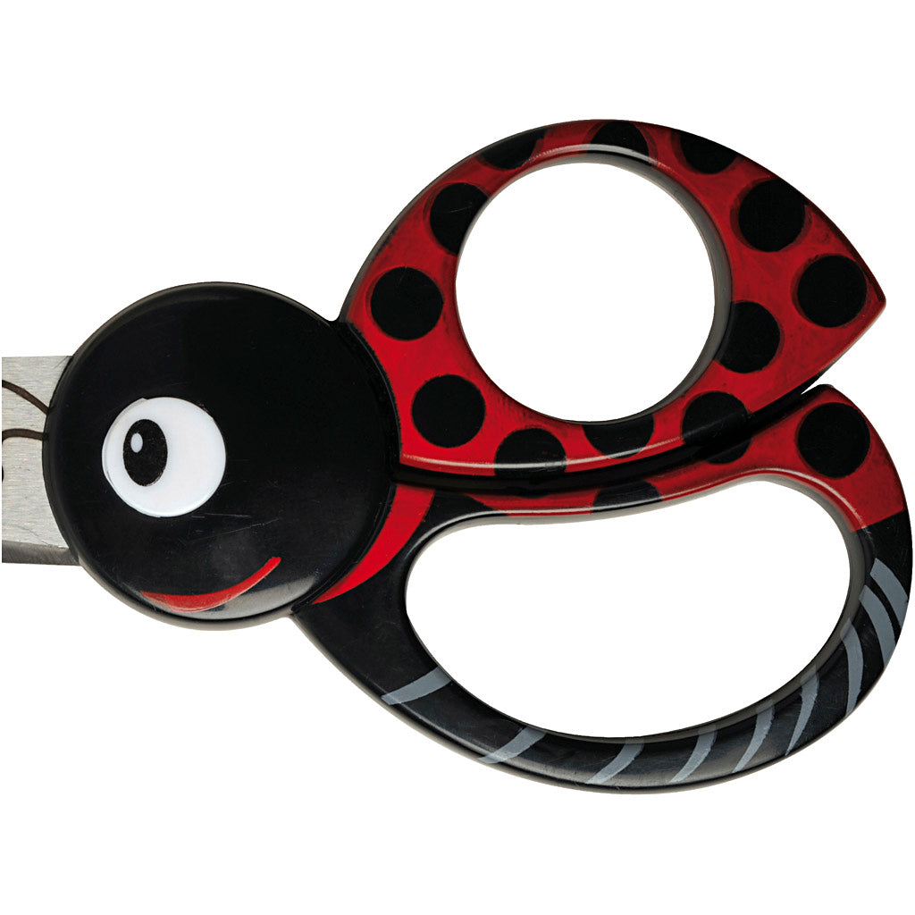 Ciseaux pour enfants Fiskars avec motif animal, Ladybug, L: 13 cm, 1 morceau