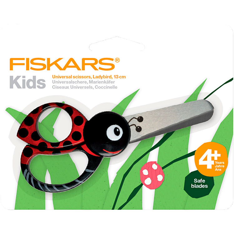 Ciseaux pour enfants Fiskars avec motif animal, Ladybug, L: 13 cm, 1 morceau
