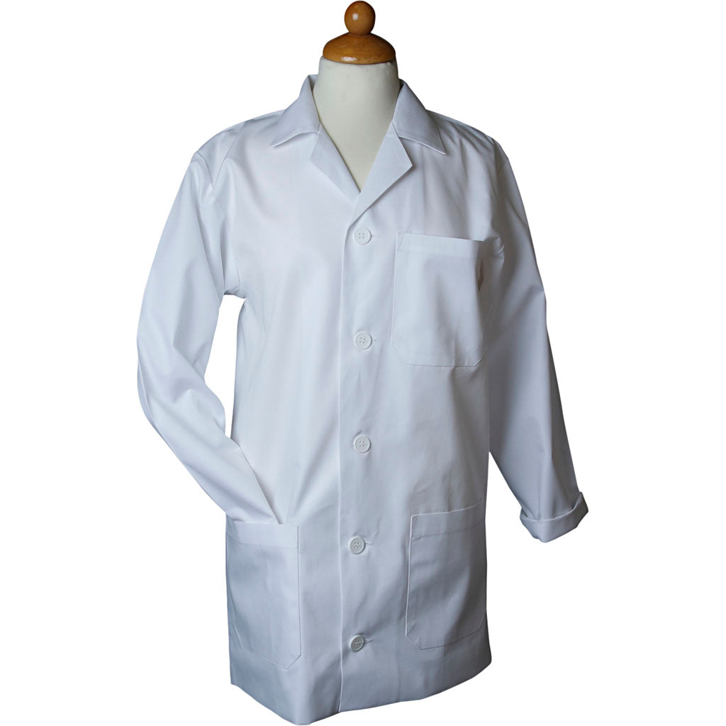 Manteau anti-poussière Creativ Company, L : 81 cm, taille M, longueur des manches 59 cm, blanc, 1 pièce