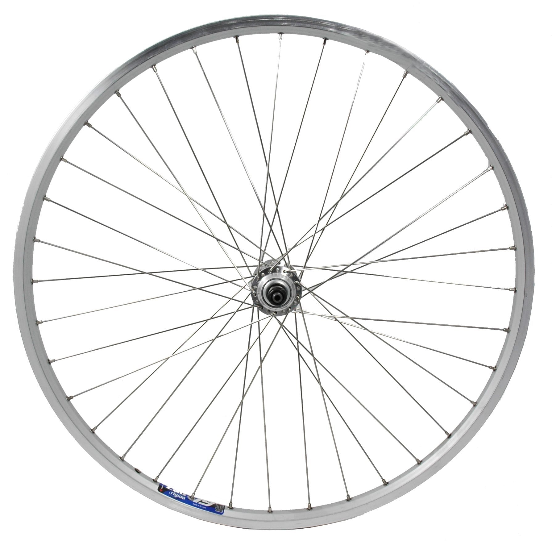 Sunrace cordo roue avant 28 19-622 moyeu axe plein rayons en acier inoxydable argent