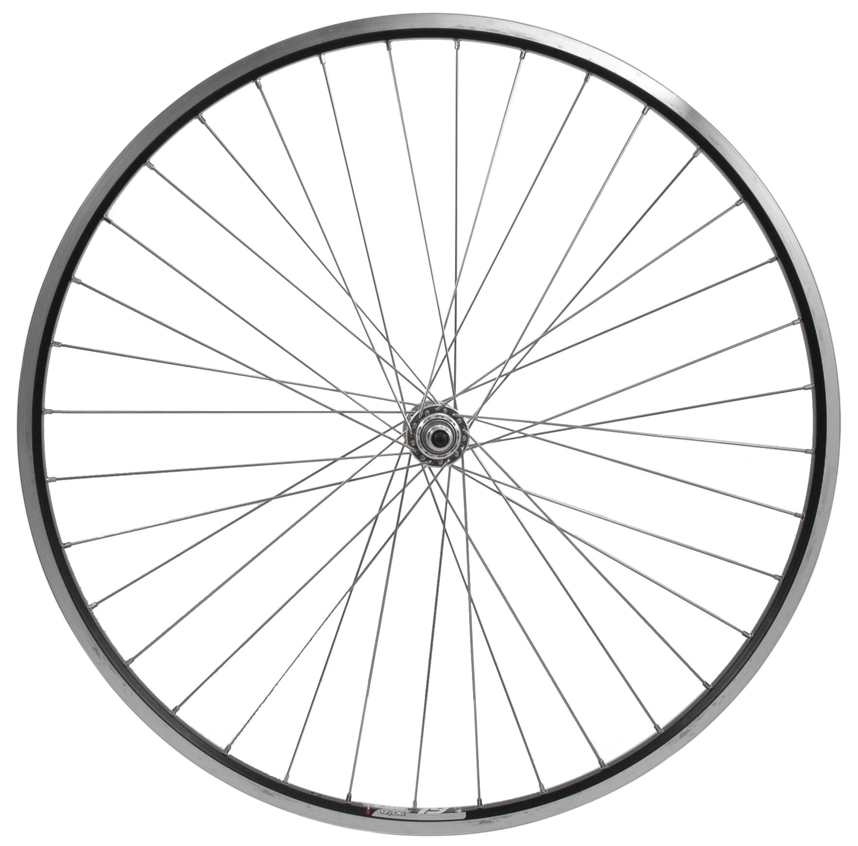 Sunrace cordo roue avant 28 19-622 moyeu axe plein rayon acier inoxydable noir