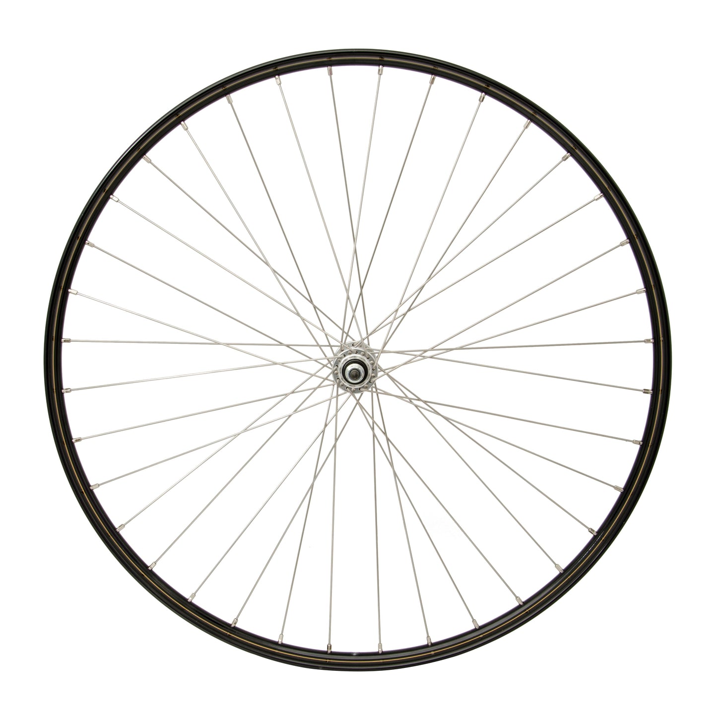 Roue avant Cordo 28 1 2 22-635 rayons en acier inoxydable noir