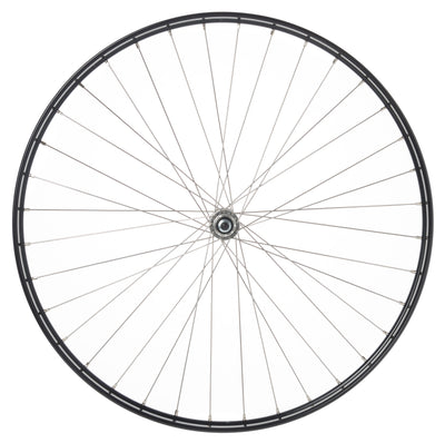 Roue avant Cordo 28 1 2 22-635 rayons en acier inoxydable noir sans passepoil