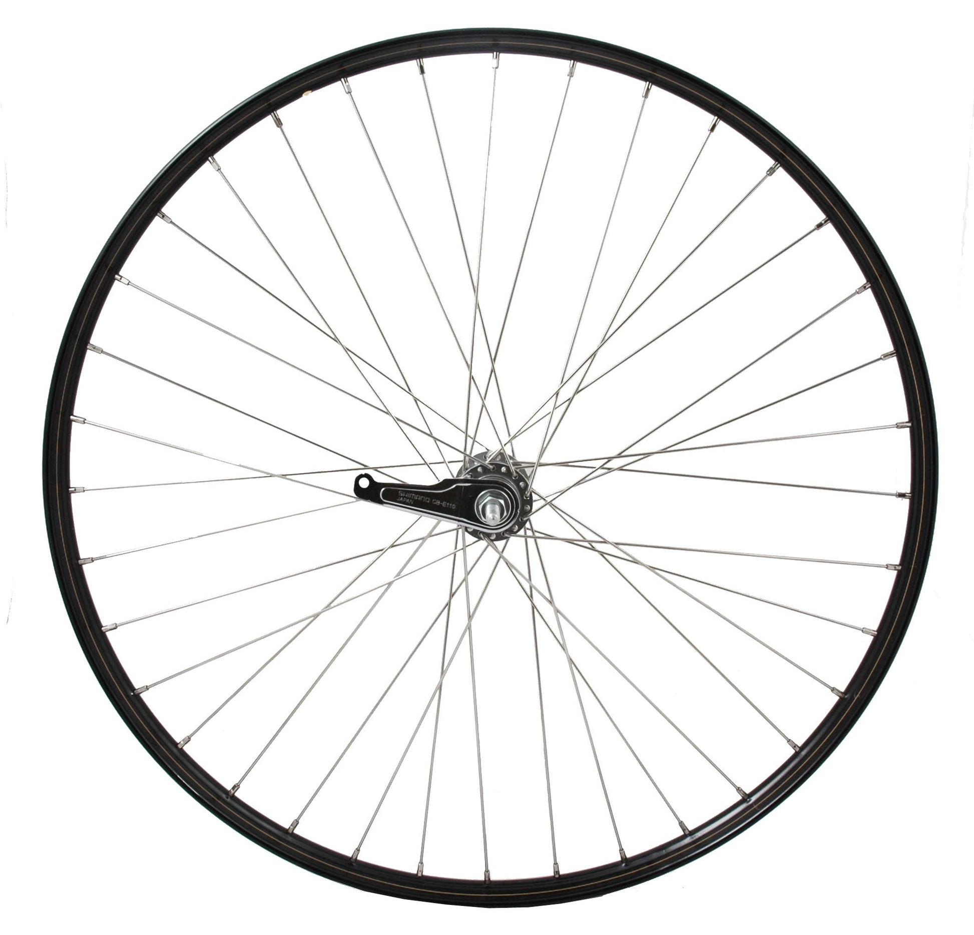 Shimano cordo roue arrière 28 1 2 22-635 moyeu de frein rayons en acier inoxydable noir