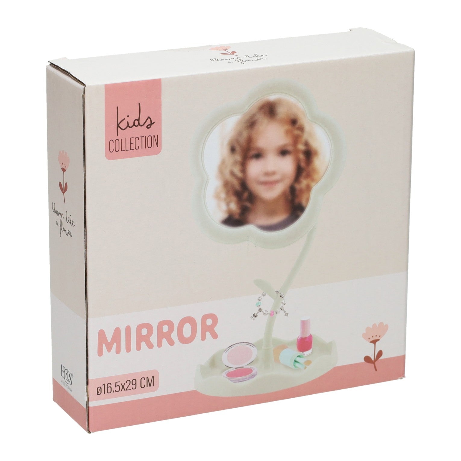 Miroir de maquillage en forme de fleur