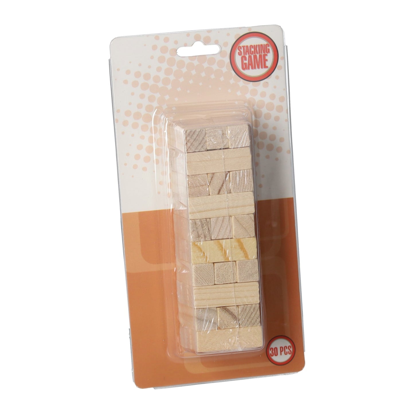 Mini tour d'empilage en bois, 30 pièces.