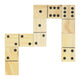 Grand jeu de dominos en bois - 28 pièces.