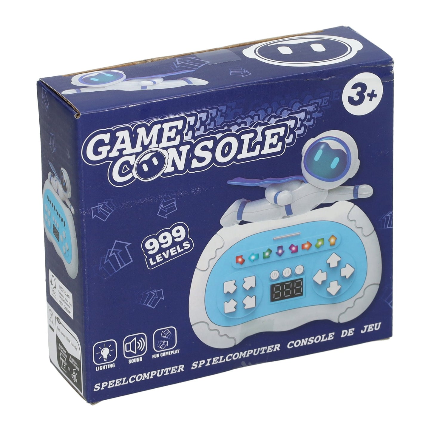 Console de jeux avec lumière et son - 26 modes et 999 niveaux