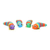 Chenille jouet aux couleurs de l'arc-en-ciel - 18 cm