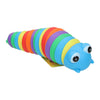 Chenille jouet aux couleurs de l'arc-en-ciel - 18 cm
