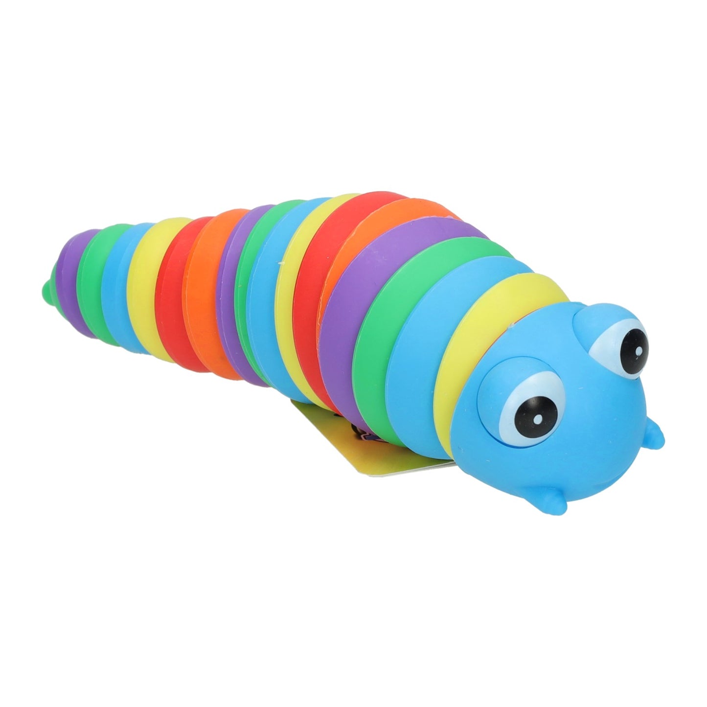 Chenille jouet aux couleurs de l'arc-en-ciel - 18 cm