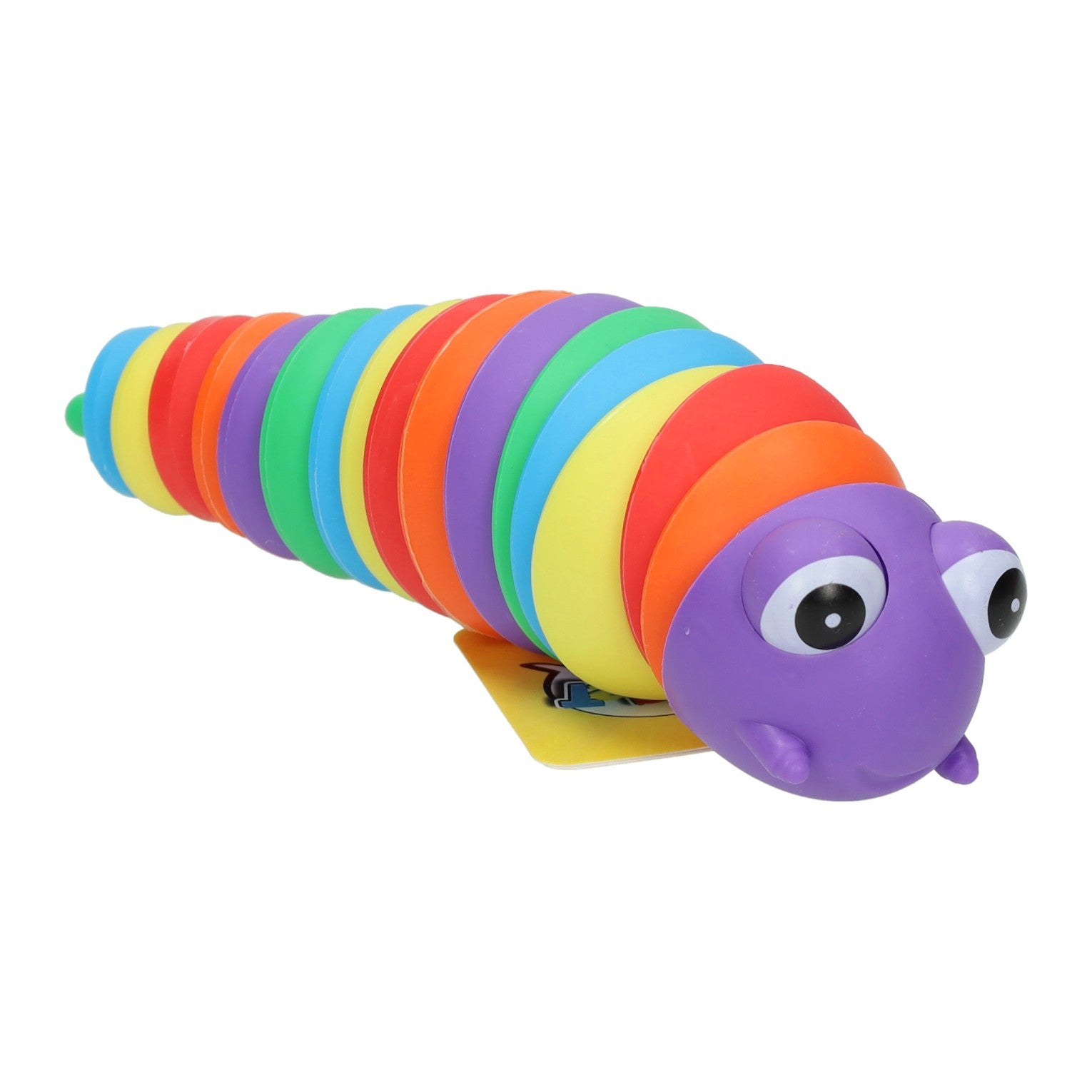 Chenille jouet aux couleurs de l'arc-en-ciel - 18 cm