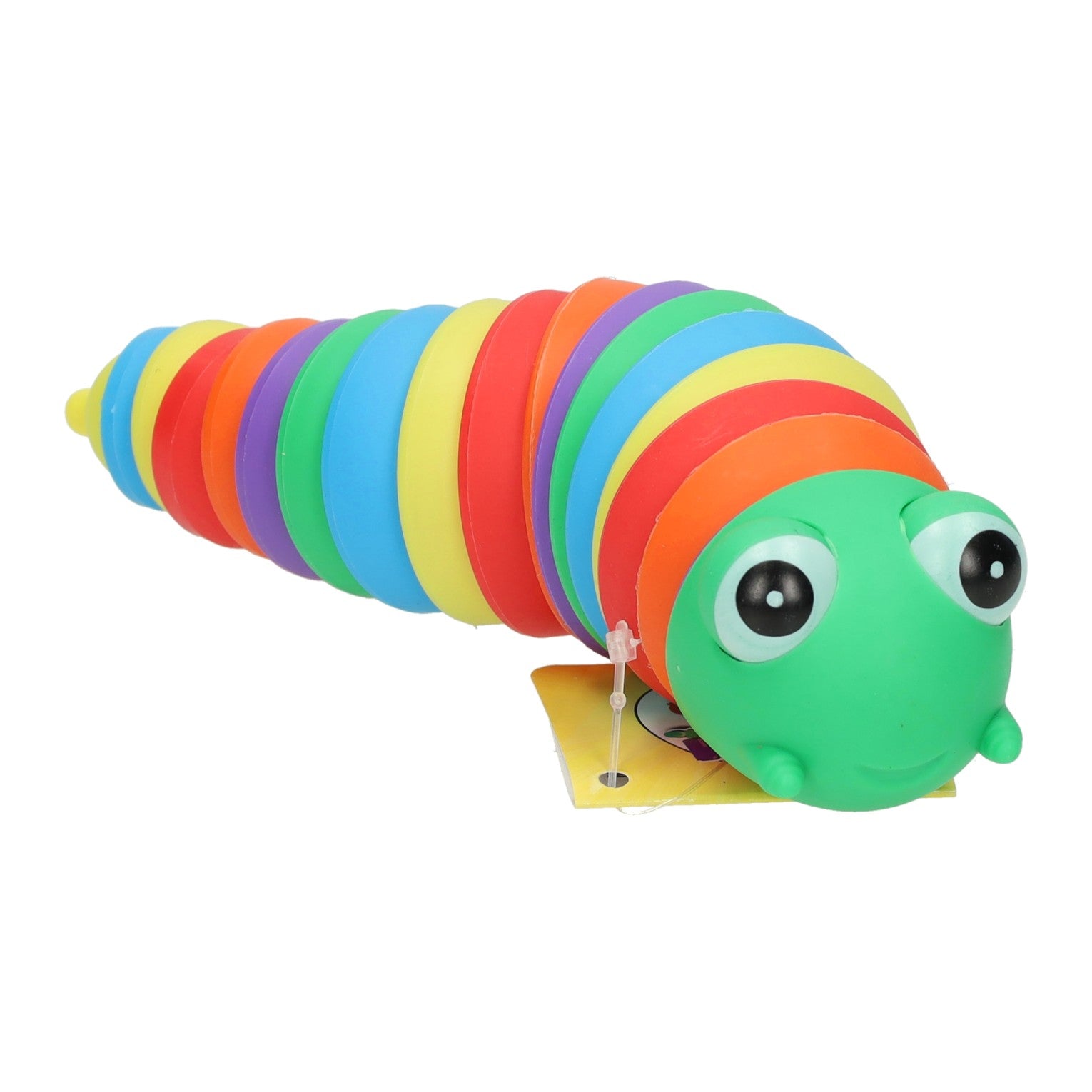 Chenille jouet aux couleurs de l'arc-en-ciel - 18 cm