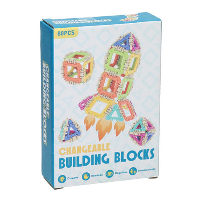 Blocs de construction 6 formes - 80pcs.
