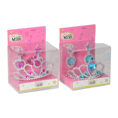 Ensemble d'accessoires princesse diadème et boucles d'oreilles