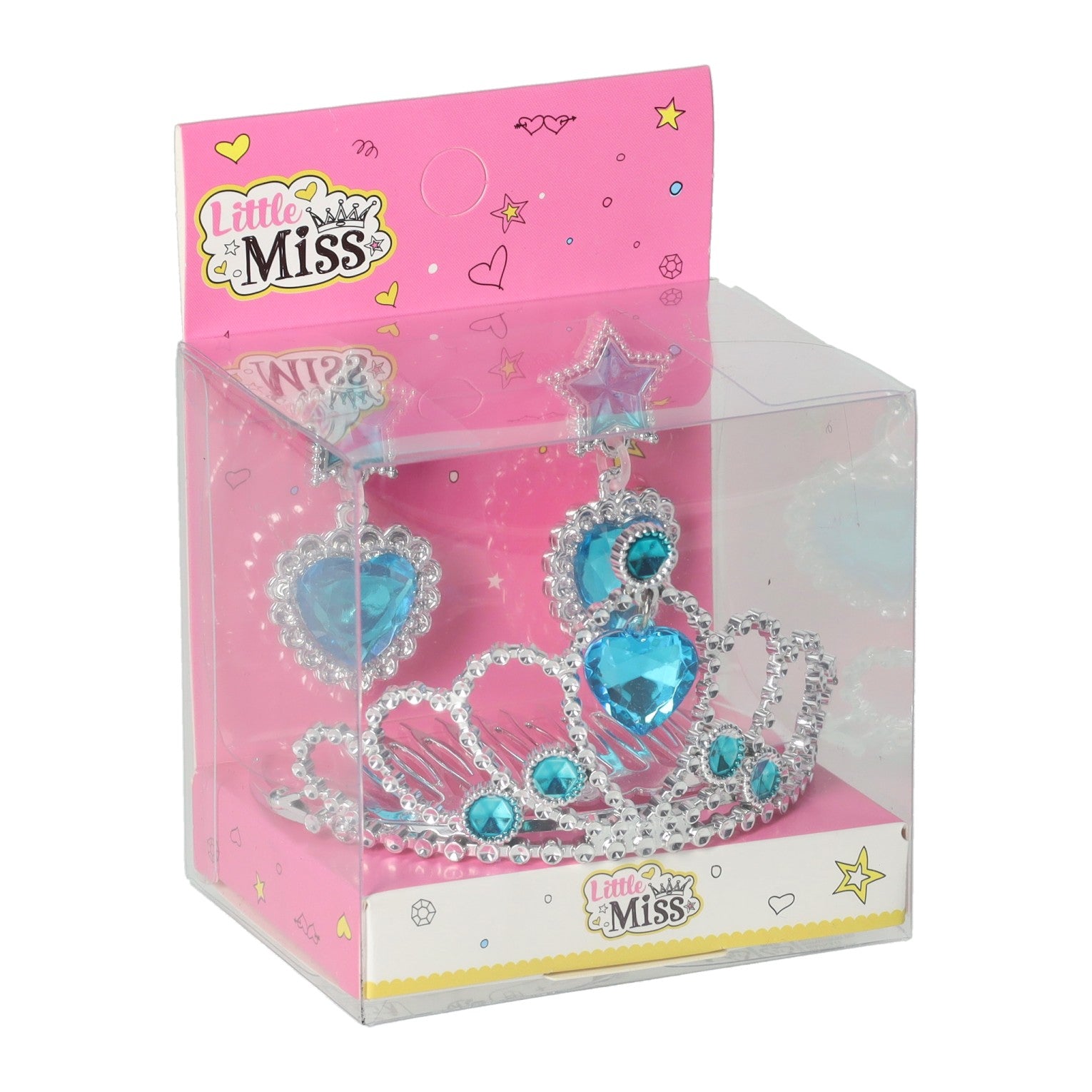 Ensemble d'accessoires princesse diadème et boucles d'oreilles