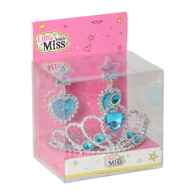 Ensemble d'accessoires princesse diadème et boucles d'oreilles