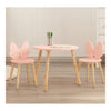 Ensemble table et 2 chaises en bois papillon - rose