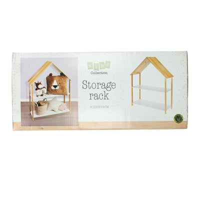 Étagère de rangement pour chambre d'enfant en forme de maison