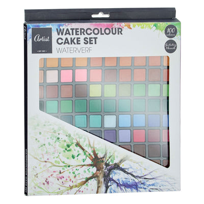 Coffret aquarelle de 100 couleurs - pinceau inclus