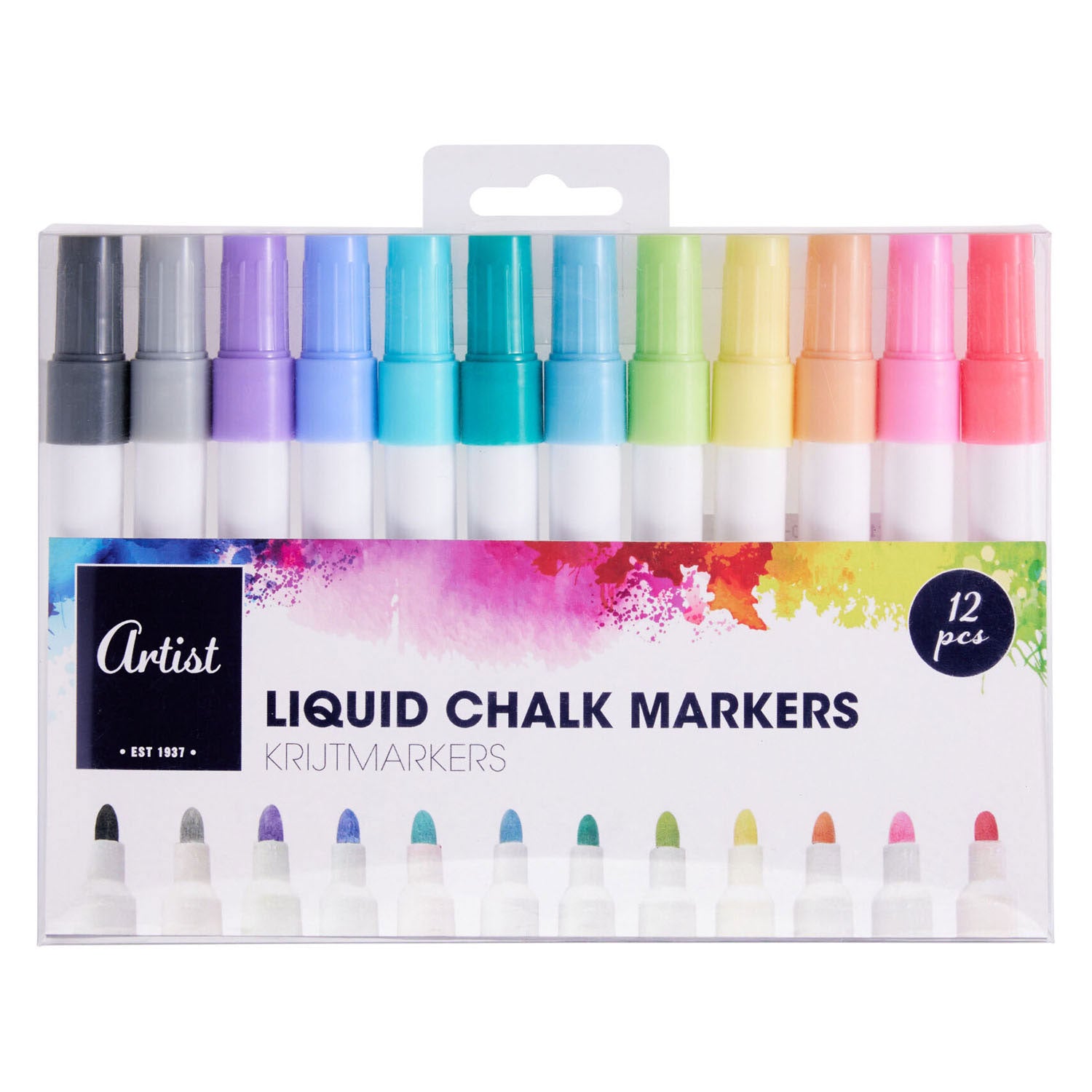 Marqueurs à craie liquide - 12 pcs.