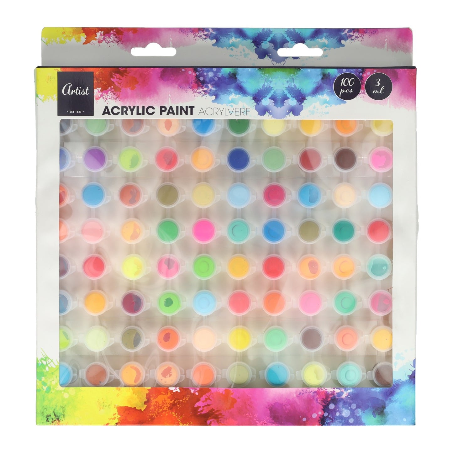 Set de peinture acrylique - 100 pcs.
