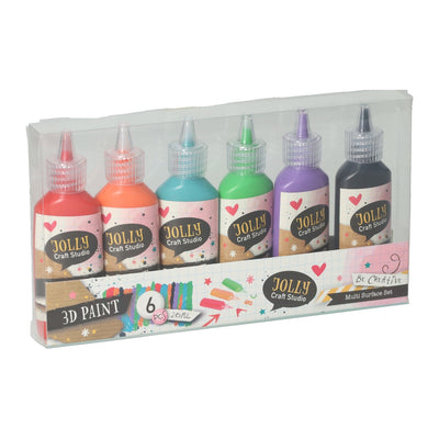 Multi-surface 3D paints 20ml - 6 pcs.