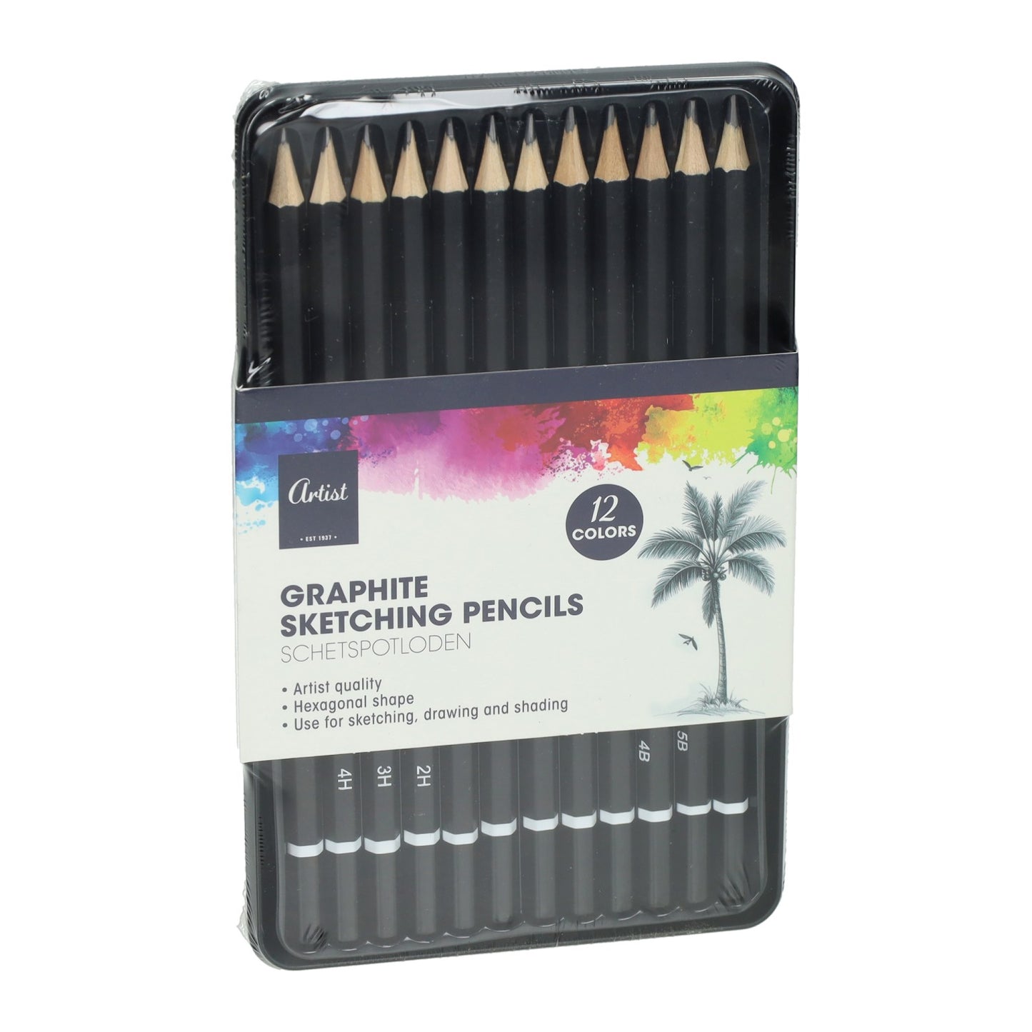 Ensemble de crayons graphite - 12 pcs.