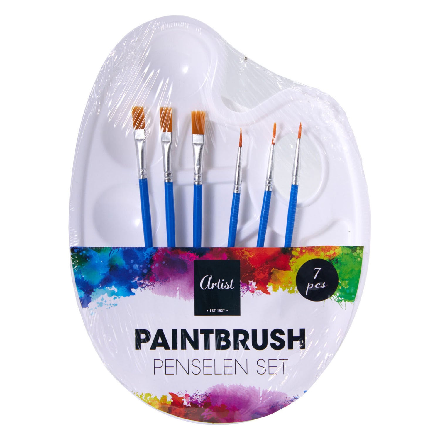 Jeu de pinceaux - 6 pcs. avec palette