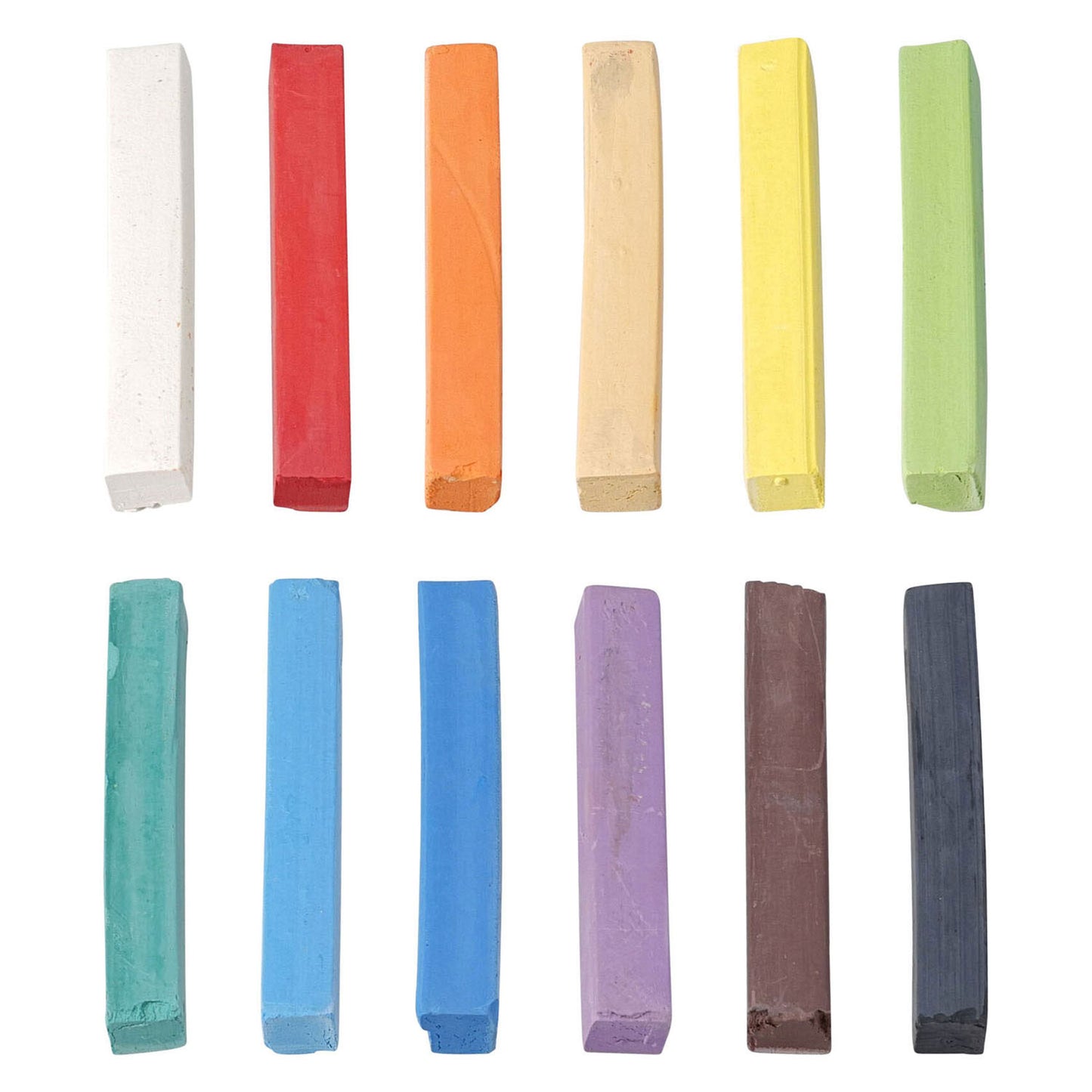 Jeu de craies pastel 6,5 cm - 12 pcs.