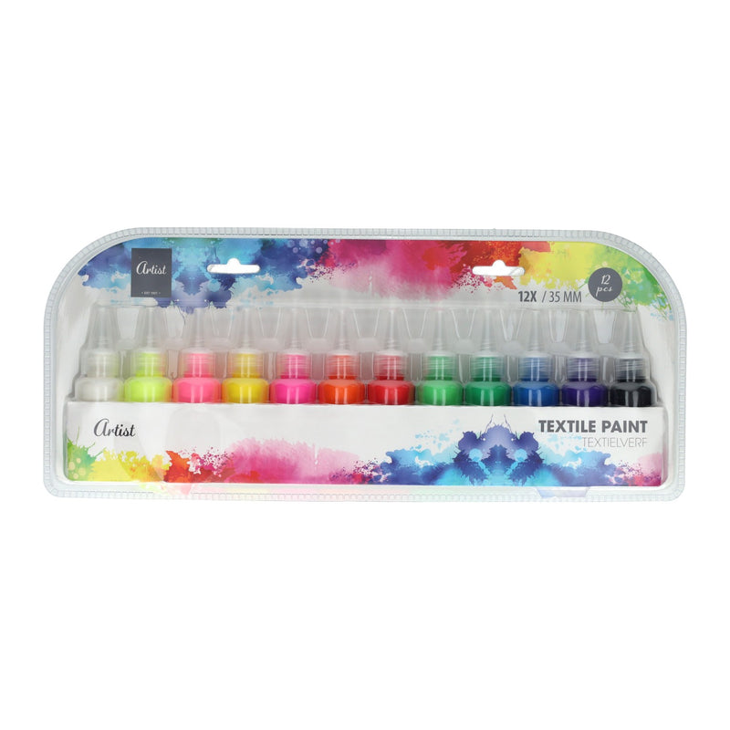 Peinture textile 35ml - 12 pcs.