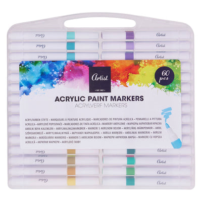 Ensemble de marqueurs acryliques - 60 pcs.