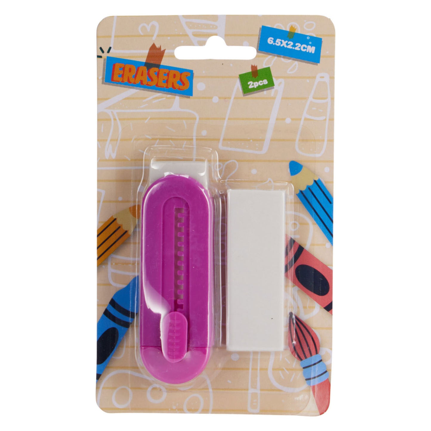 Jeu de gommes dans un support - 2 pcs.