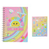 Ensemble de papeterie joyeux - avec carnet et autocollants - 19 pcs.
