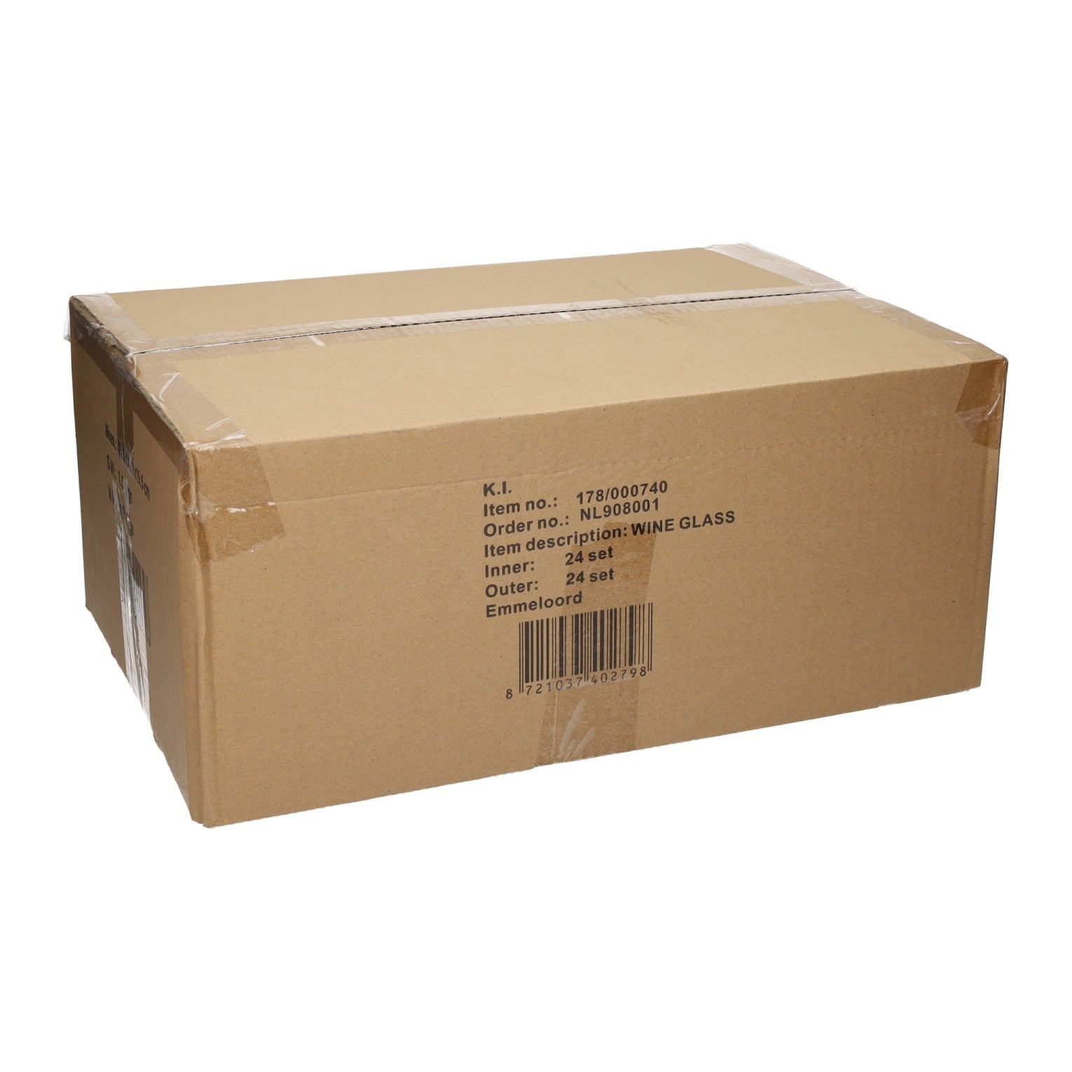 Verres à vin en plastique 250ml - 24 pcs.