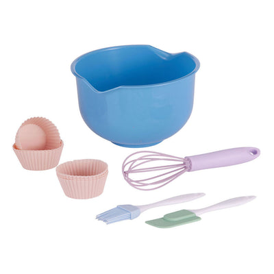 Set de pâtisserie Ngk 6 moules en silicone, bol, fouet, spatule, pinceau