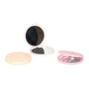 Miroir de poche rond double face en forme de coquille