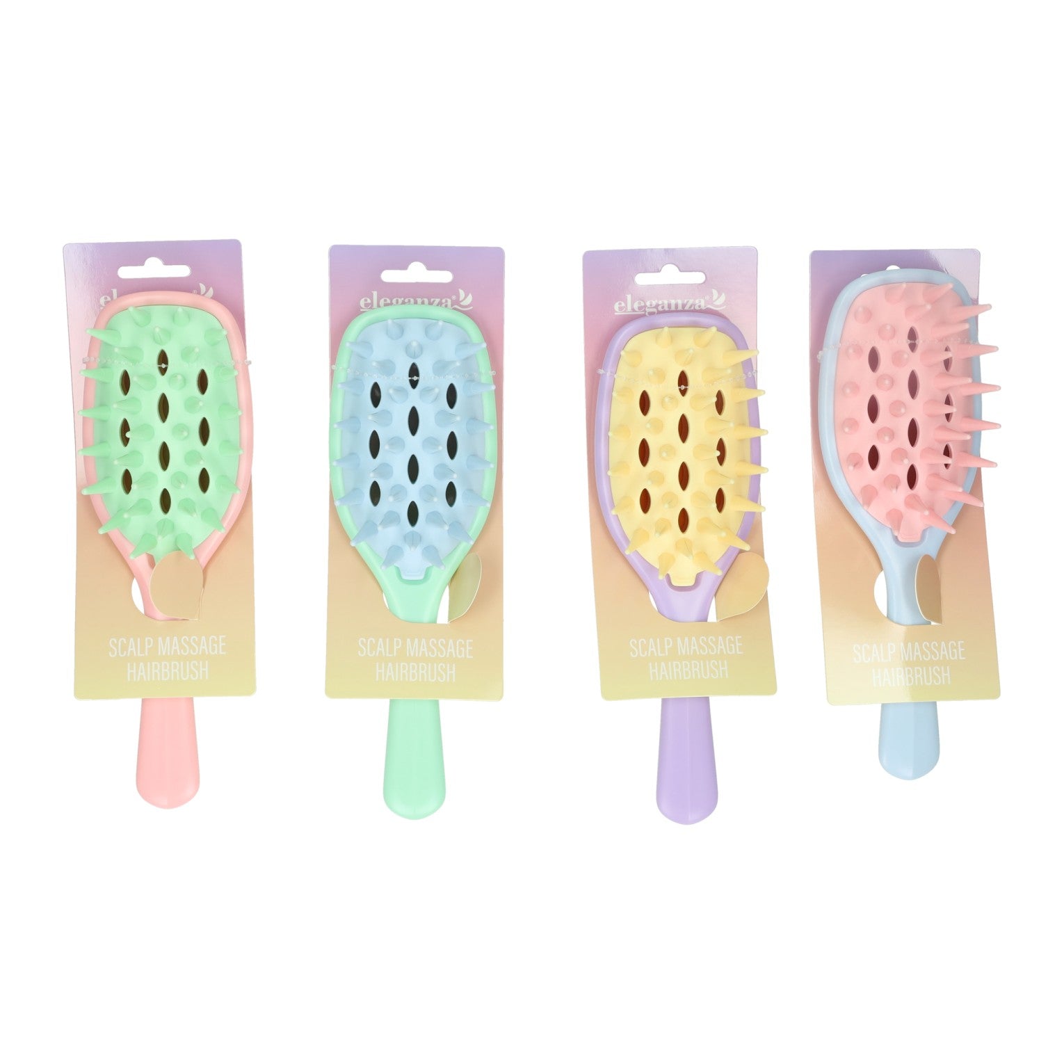 Brosse à cheveux avec points de massage